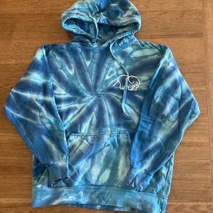 Ivory Ella size small blue tie die hoodie